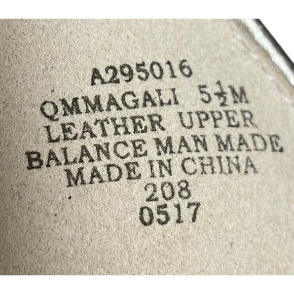 NEW Marc Fisher Magali Heel Size 5.5 M Leather Open Toe Shoe Ankle Strap Gold - Picture 12 of 12